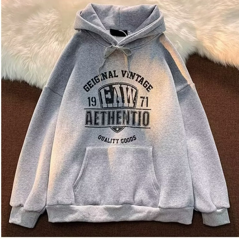 Fashion Letters Printed Hoodie Men