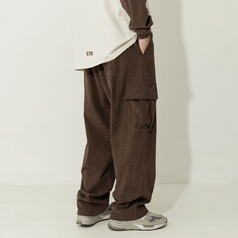 Japanese Corduroy Casual Pants Men