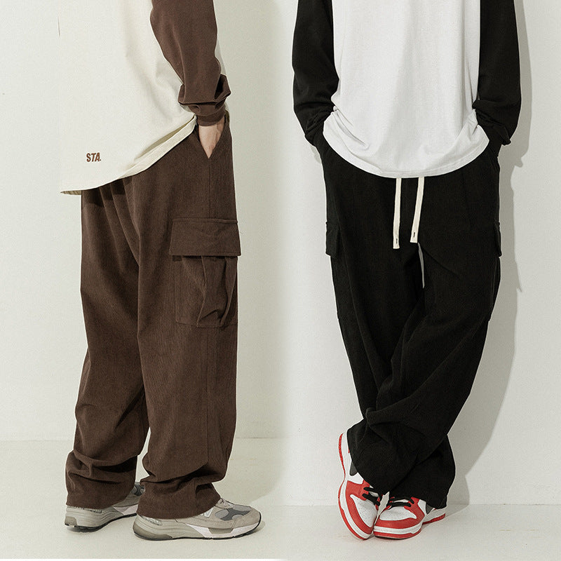 Japanese Corduroy Casual Pants Men