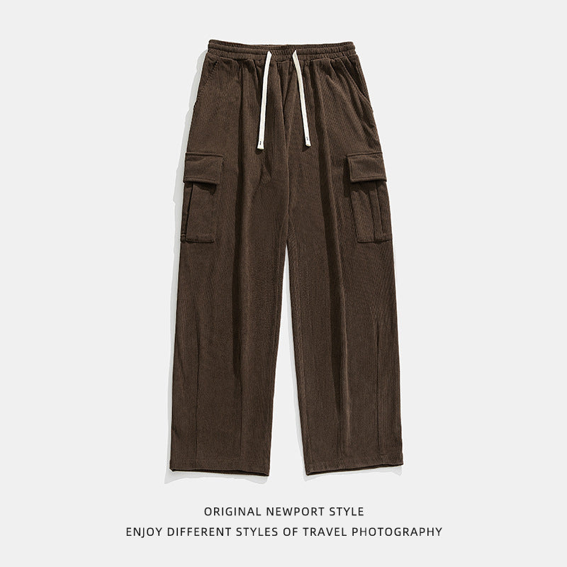 Japanese Corduroy Casual Pants Men